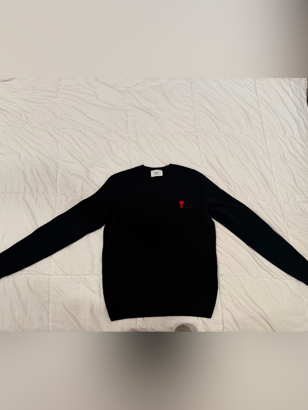 AMI Crewneck Sweater with Red Logo